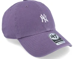 Sale 47 Brand New York Yankees Base Runner Clean Up Iris Dad Cap - Purple