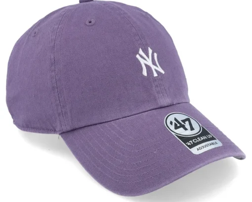 Sale 47 Brand New York Yankees Base Runner Clean Up Iris Dad Cap - Purple