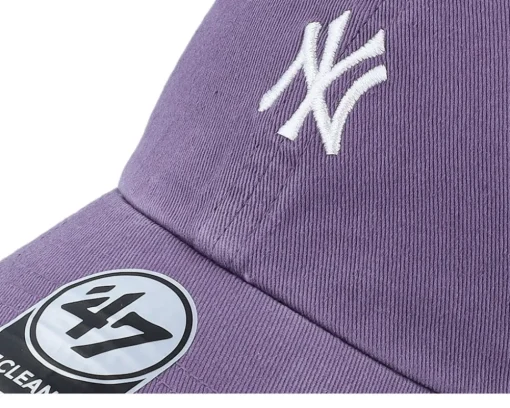 Sale 47 Brand New York Yankees Base Runner Clean Up Iris Dad Cap - Purple