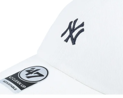 Dad Cap-47 Brand New York Yankees Base Runner Clean Up /Navy Adjustable - White