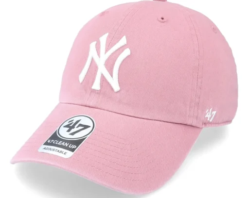 Dad Cap-47 Brand New York Yankees Clean Up Mauve -