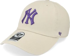 Dad Cap-47 Brand New York Yankees Clean Up Bone Dad/Purple Cap -