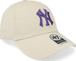 Dad Cap-47 Brand New York Yankees Clean Up Bone Dad/Purple Cap -