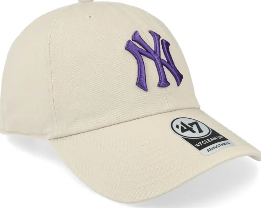 Dad Cap-47 Brand New York Yankees Clean Up Bone Dad/Purple Cap -