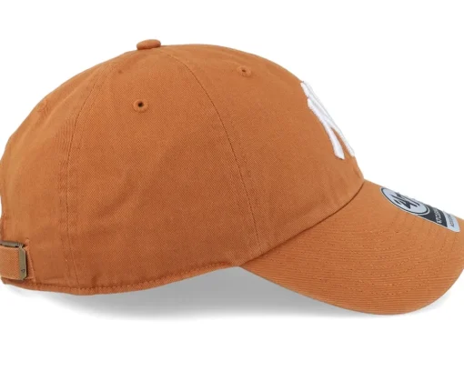 Best 47 Brand New York Yankees Clean Up Burnt Orange Adjustable -