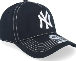 Adjustable-47 Brand New York Yankees Contrast Stitch Mvp Dt /White A-frame Adjustable - Black
