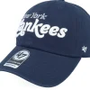 Dad Cap-47 Brand New York Yankees MLB 47 Clean Up Cap Navy Dad Cap -
