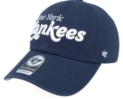 Dad Cap-47 Brand New York Yankees MLB 47 Clean Up Cap Navy Dad Cap -