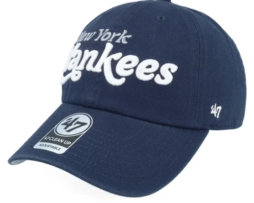 Dad Cap-47 Brand New York Yankees MLB 47 Clean Up Cap Navy Dad Cap -