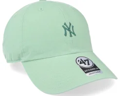 Best 47 Brand New York Yankees MLB Base Runner Clean Up Hemlok Dad Cap - Green