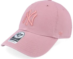 Best 47 Brand New York Yankees MLB Clean Up Cap Mauve Dad Cap -