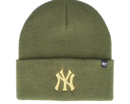 Cuff Beanies-47 Brand New York Yankees MLB Haymaker Sandalwood Cuff - Green