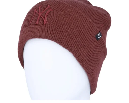 Fashion 47 Brand New York Yankees MLB Haymaker Dark Maroon Cuff - Red