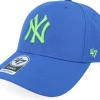 Adjustable-47 Brand New York Yankees MLB Mvp Cap Sonic Blue Dad Cap -