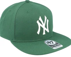 Snapback-47 Brand New York Yankees No Shot Captain Dark Green Snapback -