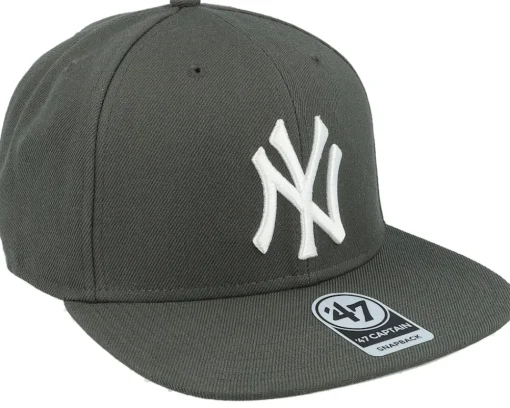 Snapback-47 Brand New York Yankees No Shot 47 Captain Charcoal Snapback -