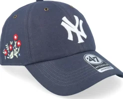Discount 47 Brand New York Yankees Petal Side Clean Up Vintage Navy Dad Cap - Blue