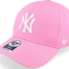 Sale 47 Brand New York Yankees Raised Basic Mvp Rose/White Adjustable - Pink