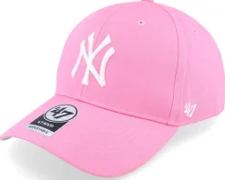 Sale 47 Brand New York Yankees Raised Basic Mvp Rose/White Adjustable - Pink