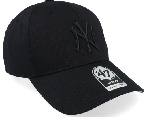 Adjustable-47 Brand New York Yankees Raised Basic Mvp Black Adjustable -