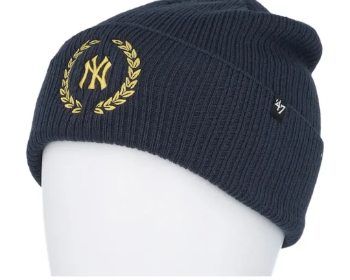Cuff Beanies-47 Brand New York Yankees Sky High 47 Cuff Knit Beanie Navy Cuff -