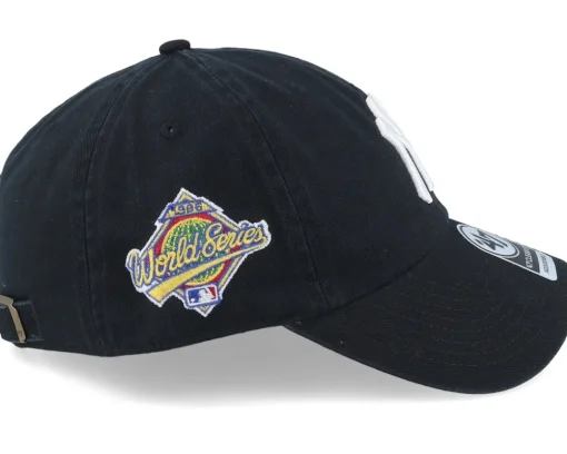 Outlet 47 Brand New York Yankees World Series Double Under Clean Up Dad Cap - Black