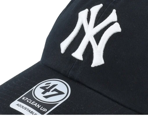 Outlet 47 Brand New York Yankees World Series Double Under Clean Up Dad Cap - Black