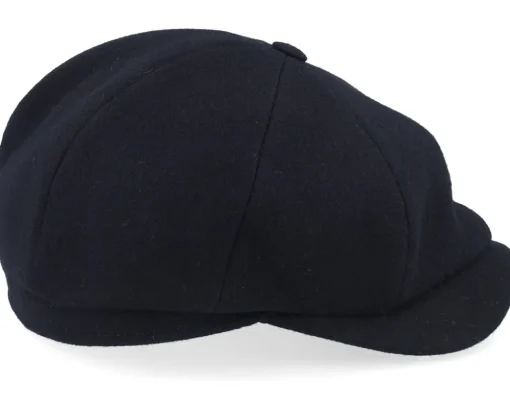 Hot Wigéns Newsboy Classic Cap Black Flat Cap -