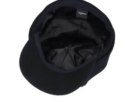 Hot Wigéns Newsboy Classic Cap Black Flat Cap -