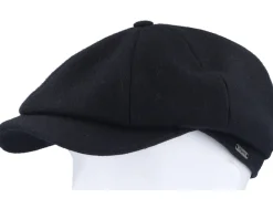 Hot Wigéns Newsboy Classic Cap Black Flat Cap -
