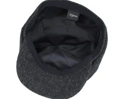 Flat Caps-Wigéns Newsboy Classic Cap Dark Melange Flat Cap - Grey