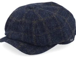 Flat Caps-Wigéns Newsboy Classic Cap Navy Flat Cap -