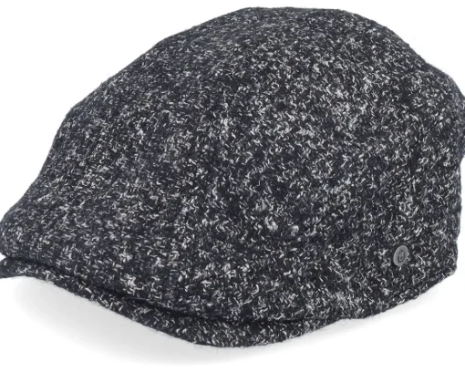 Discount Upfront Newsboy Hat Beauty Flat Cap - Black