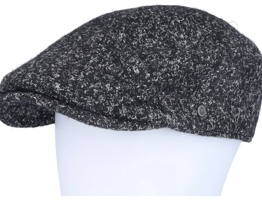 Discount Upfront Newsboy Hat Beauty Flat Cap - Black