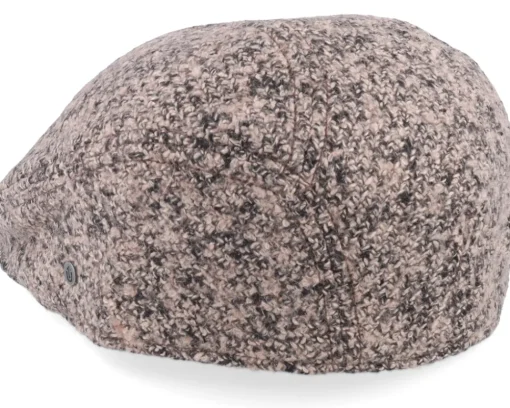 Flat Caps-Upfront Newsboy Hat Pine Bark Flat Cap - Beige