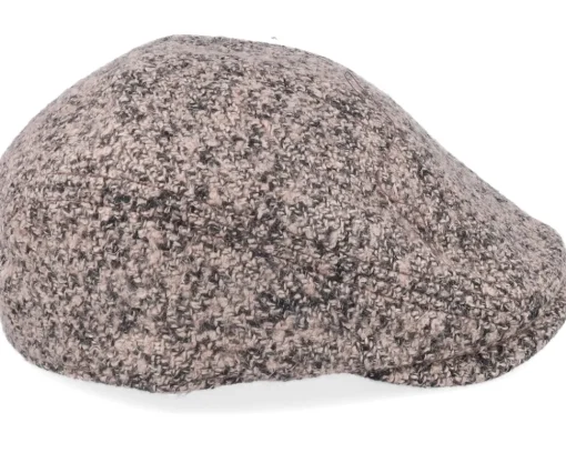 Flat Caps-Upfront Newsboy Hat Pine Bark Flat Cap - Beige