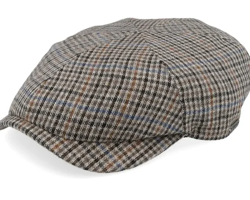 Sale Wigéns Newsboy Slim Cap Brown Flat Cap -