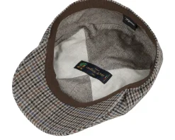 Sale Wigéns Newsboy Slim Cap Brown Flat Cap -