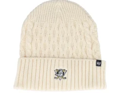 Knitted Beanies-47 Brand NHL Drumcliffe 47 Knit Adu Natural Cuff -