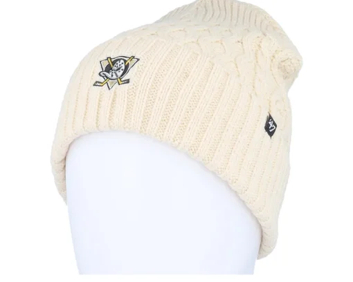 Knitted Beanies-47 Brand NHL Drumcliffe 47 Knit Adu Natural Cuff -