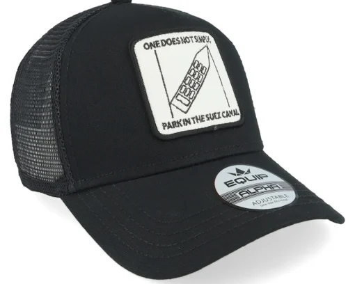 Trucker-Iconic No Parking Suez Canal Patch Black Trucker -