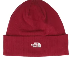 Clearance The North Face Norm Beanie Red Cuff -