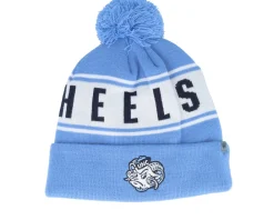 Pom Beanies-Top of the World North Carolina Tar Heels Cuffed Coastal Pom - Blue