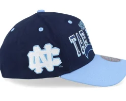 Outlet Mitchell & Ness North Carolina Tar Heels Block Sweep Pro Vintage Navy/Light Adjustable - Blue