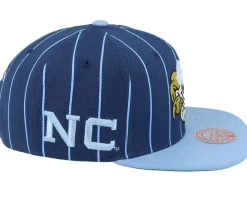 Snapback-Mitchell & Ness North Carolina Tar Heels Team Pin Snapback - Blue