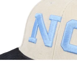 Fitted-Mitchell & Ness North Carolina Tar Heels Team Cord Off White/Black Fitted - Beige