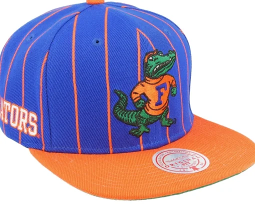 Snapback-Mitchell & Ness North Carolina Tar Heels Team Pin Snapback - Blue