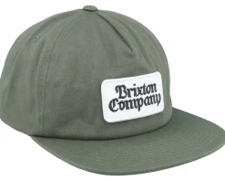 Snapback-Brixton Norvell Dark Olive Snapback -