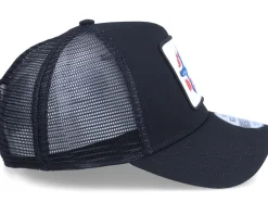 Trucker-Iconic Norway Ripped Flag Patch Oil Rig Black Trucker -