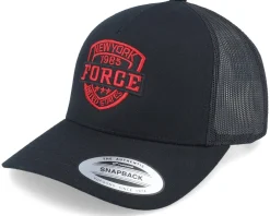 Trucker-Iconic Ny Red Force Black A-frame Trucker -